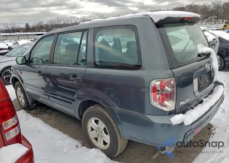 2006 Honda Pilot Lx из США, поврежденный, VIN 2HKYF18106H555613